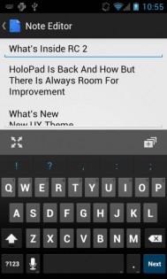 HoloPad For Android 4.0+ 1.0 Preview 3. Скриншот 1