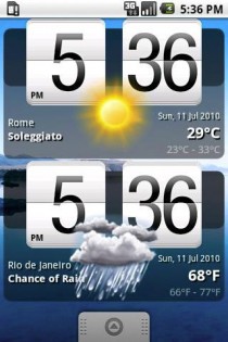Weather Forecast & Clock Widget 1.0.5. Скриншот 1