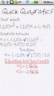 Quick Quadratics 1.1. Скриншот 2