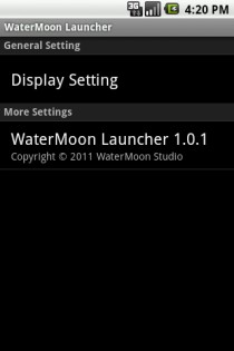 WaterMoon Launcher 1.0.1. Скриншот 3