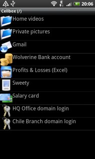Cellbox Lite Password Manager 4.6.503. Скриншот 1