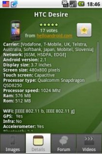 Android Device Catalog 1.01. Скриншот 2