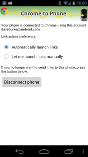 Chrome to Phone 2.3.3. Скриншот 2