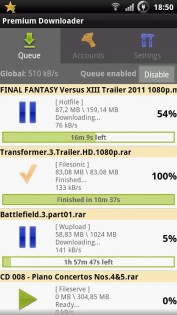 Premium Downloader 1.09. Скриншот 1