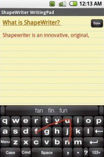 ShapeWriter 3.0.7. Скриншот 1