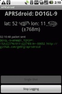 APRSdroid 0.6.1. Скриншот 1