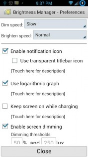 Brightness Manager 1.10.2. Скриншот 3