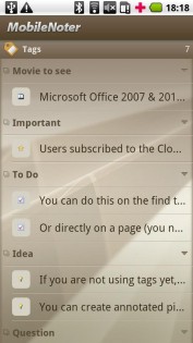 MobileNoter 3.0.3. Скриншот 3