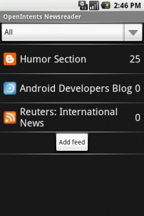 OI News Reader 1.1.1. Скриншот 1