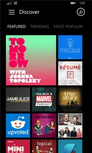 Pocket Casts. Скриншот 1