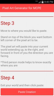 Pixel Art for MCPE (DEMO) 1.01. Скриншот 3