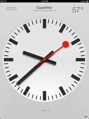 Apple позаимствовала вид часов у швейцарских железных дорог
