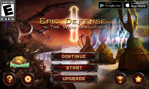 Epic Defense 2 — Wind Spells 1.6.5. Скриншот 1