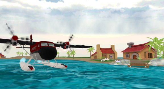 Sea Plane: Flight Simulator 3D 1.20. Скриншот 1