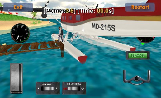 Sea Plane: Flight Simulator 3D 1.20. Скриншот 2