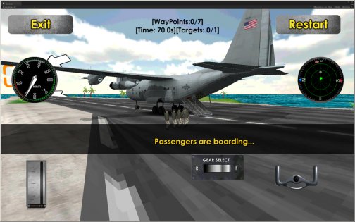 Fly Transport Airplane 3D 1.15. Скриншот 4