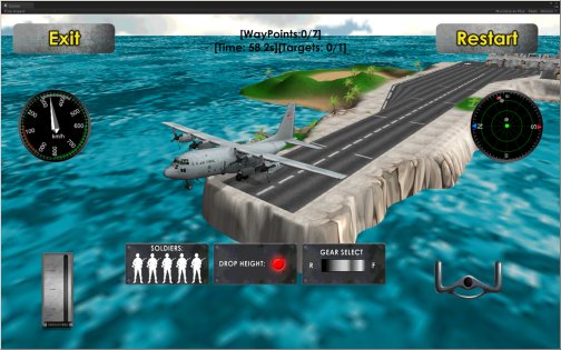 Fly Transport Airplane 3D 1.15. Скриншот 5