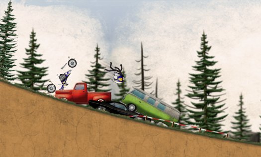 Stickman Downhill - Motocross 4.1. Скриншот 3