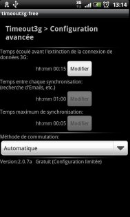 Timeout3g 2.2.2. Скриншот 1