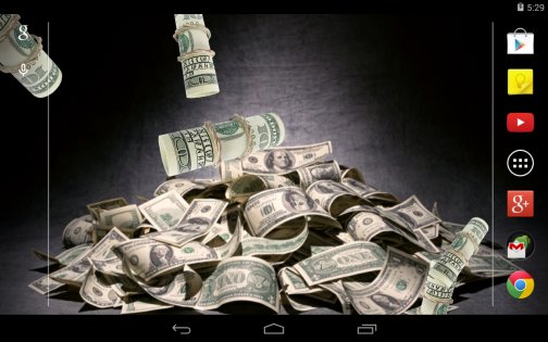 Dollars Live Wallpaper 4.0. Скриншот 5