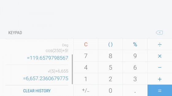 Samsung Калькулятор 12.3.05.8. Скриншот 4