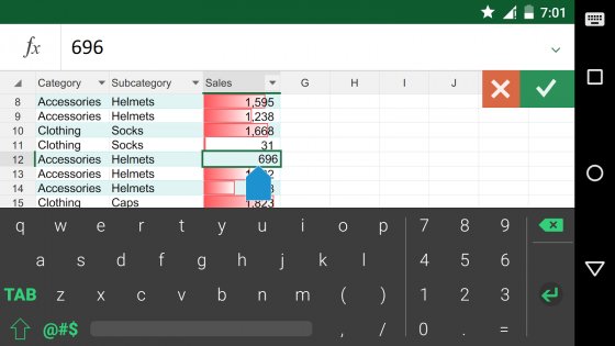 Microsoft Keyboard for Excel 3.0. Скриншот 6