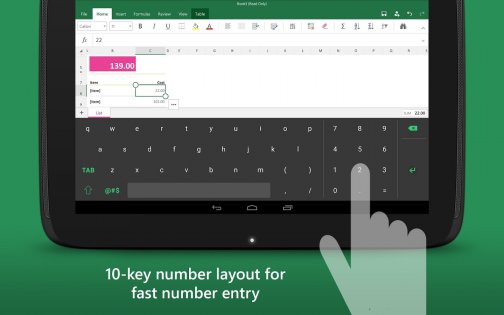 Microsoft Keyboard for Excel 3.0. Скриншот 9