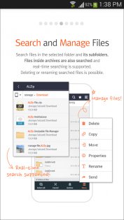 ALZip File Manager 1.4.1.1. Скриншот 4