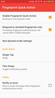 Fingerprint Quick Action 0.15.2. Скриншот 1