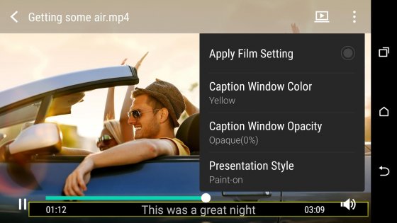 HTC Video Player 9.50. Скриншот 3