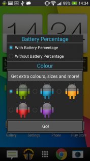Android Battery Widget 2.0. Скриншот 3