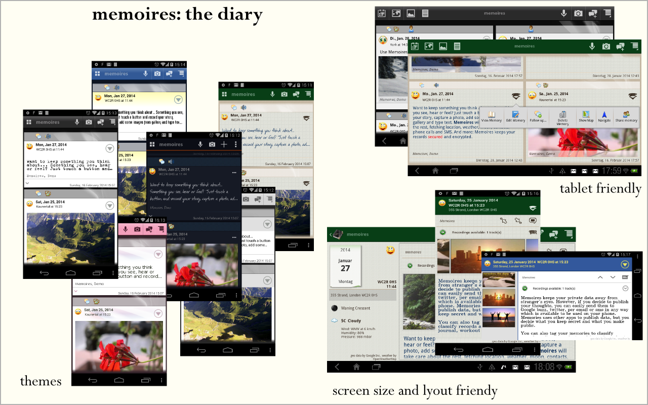 Les memoires. Memoires. The Diary APK