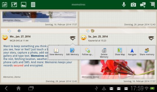 Memoires 1.9.3.3. Скриншот 10