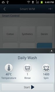 Samsung Smart Washer 2.1.45. Скриншот 3