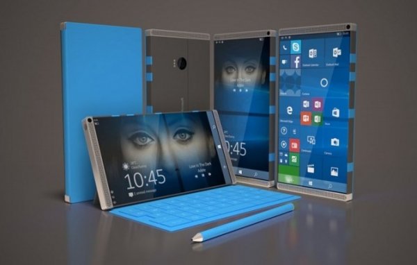 Microsoft раскрыла дизайн Surface Phone в патенте