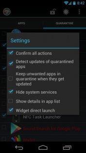 App Quarantine 1.29. Скриншот 3