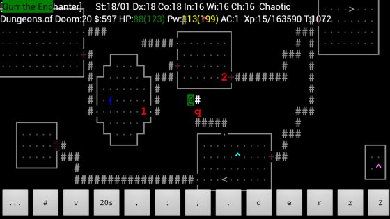 UnNetHack 5.1.0-6. Скриншот 2