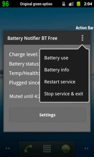 Battery Notifier BT Free 2.1.15. Скриншот 3