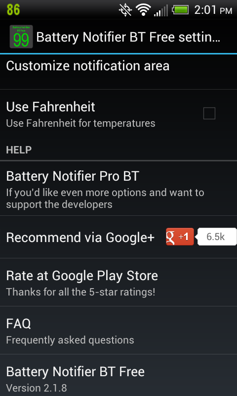 battery notifier by free battery notifier by free