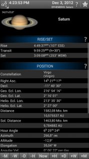 Mobile Observatory Free - Astronomy 3.3.4. Скриншот 8