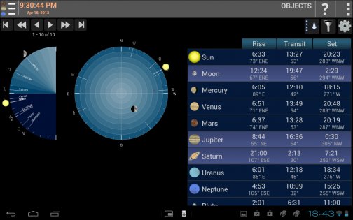 Mobile Observatory Free - Astronomy 3.3.4. Скриншот 16