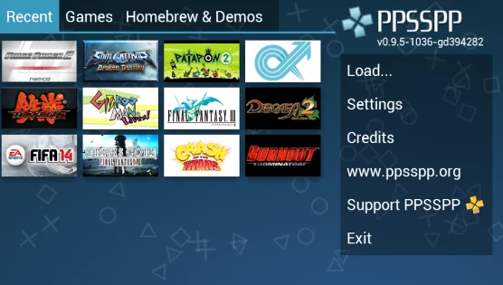 PPSSPP 1.19.2. Скриншот 2