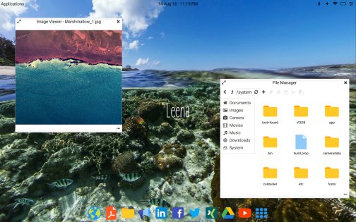 Leena Launcher 0.4.2. Скриншот 1