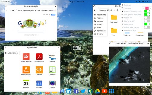 Leena Launcher 0.4.2. Скриншот 3