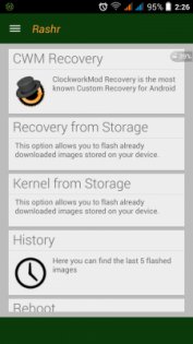 Rashr — Flash Tool 2.4.3. Скриншот 1