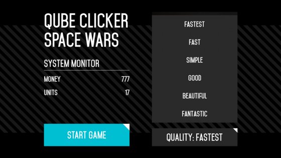 Qube Clicker: Space Wars 1.2. Скриншот 1