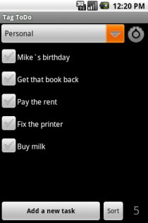 Tag ToDo List 5.3.1. Скриншот 1