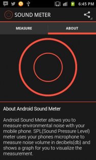 Android Sound Meter 1.6. Скриншот 4