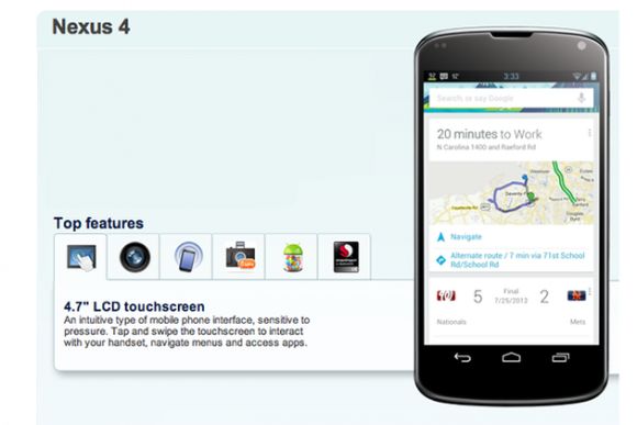 Открыты предзаказы на  LG Nexus 4 с Android 4.2 Jelly Bean на борту