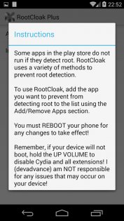 RootCloak Plus 1.2. Скриншот 2